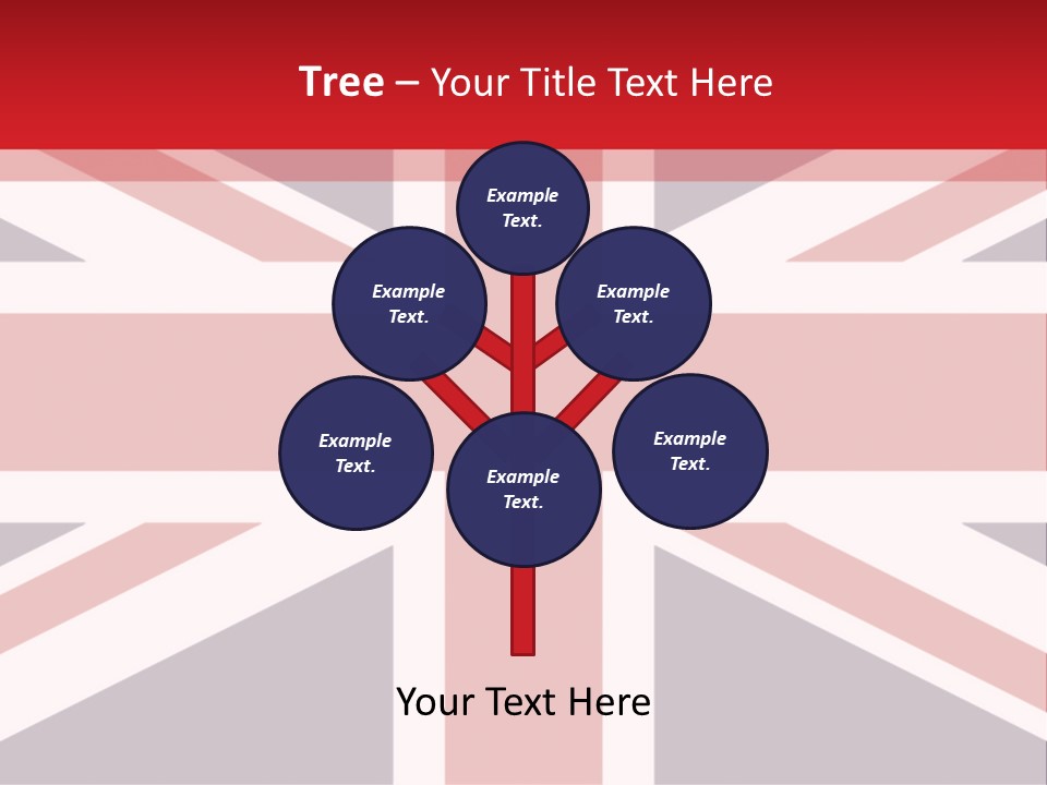 Flag Red United PowerPoint Template