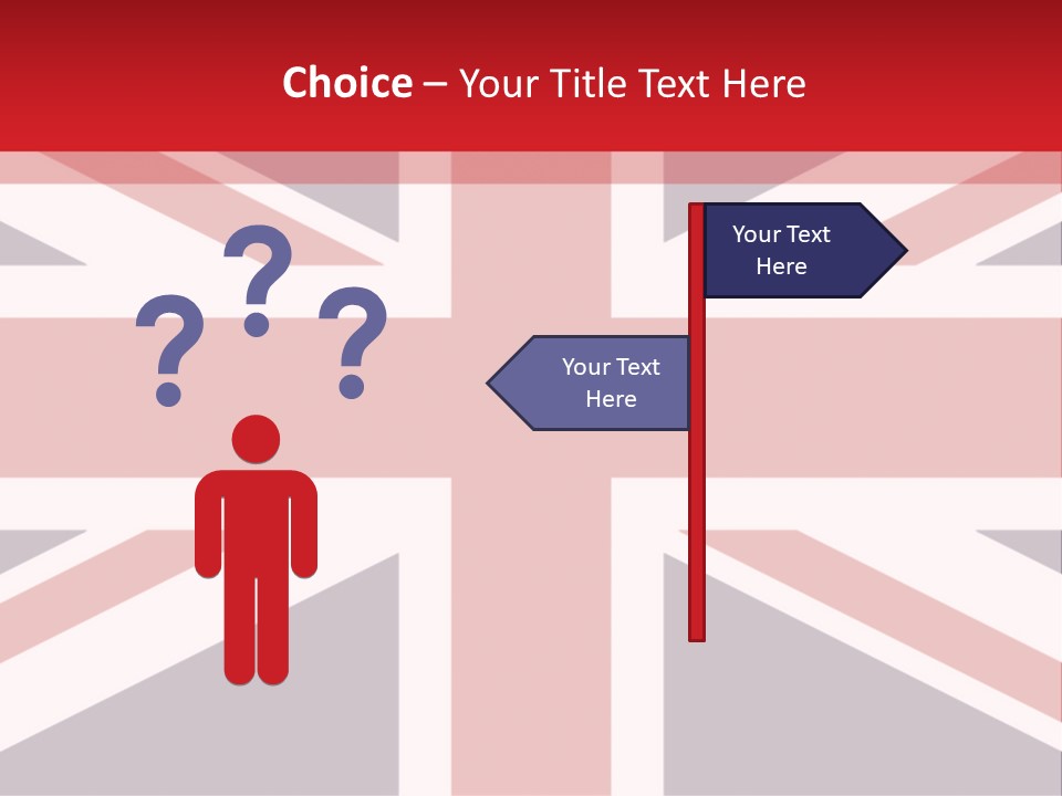 Flag Red United PowerPoint Template