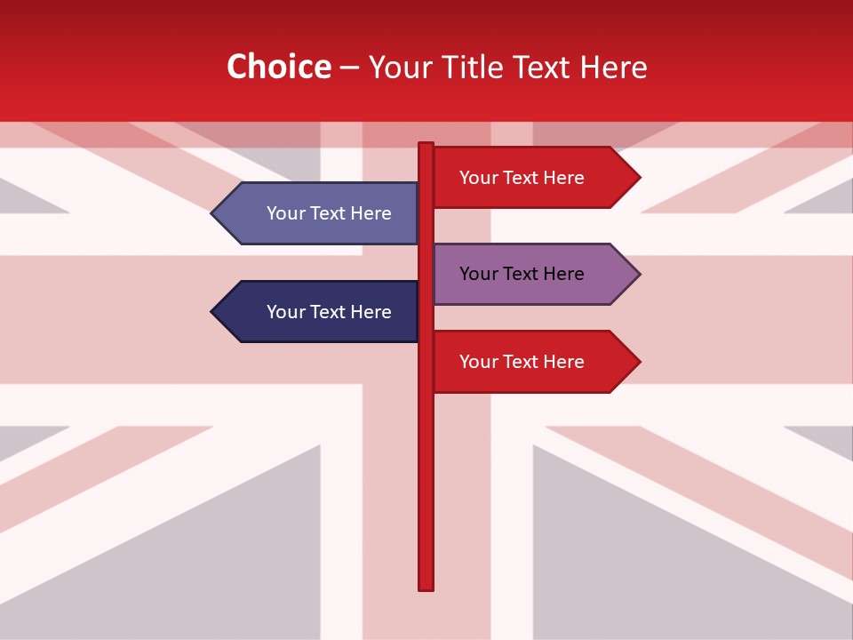 Flag Red United PowerPoint Template