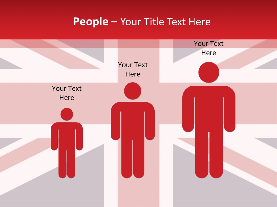 Flag Red United PowerPoint Template