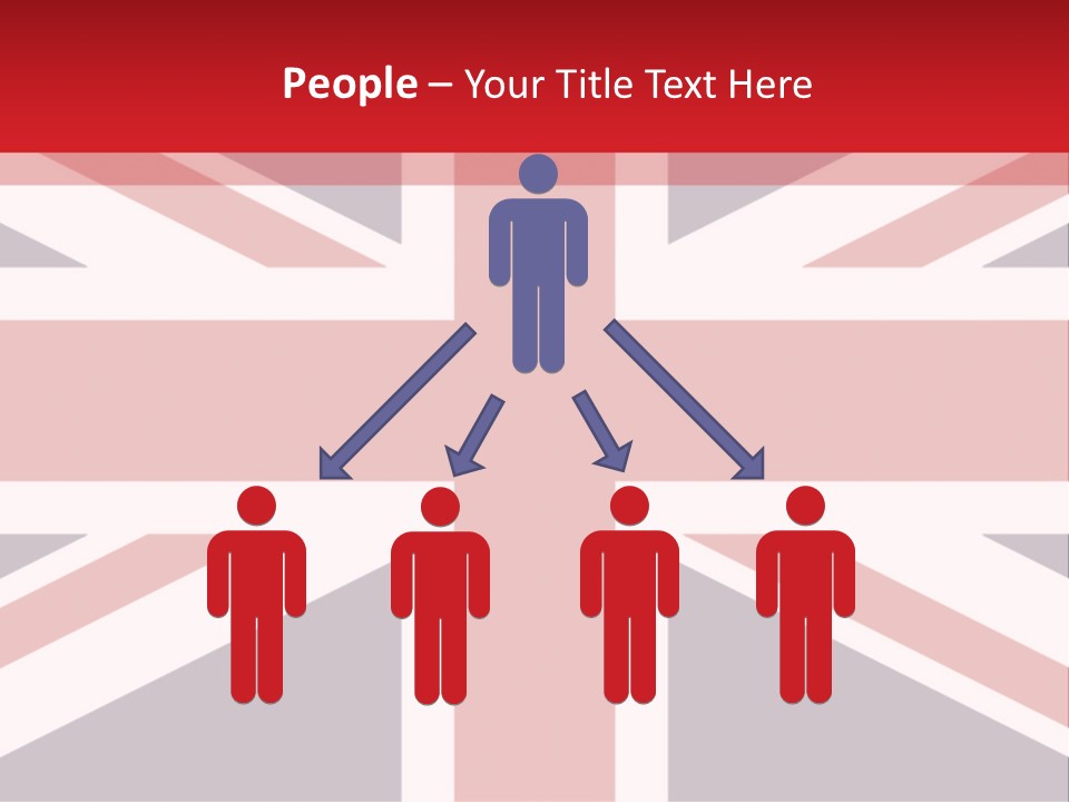 Flag Red United PowerPoint Template