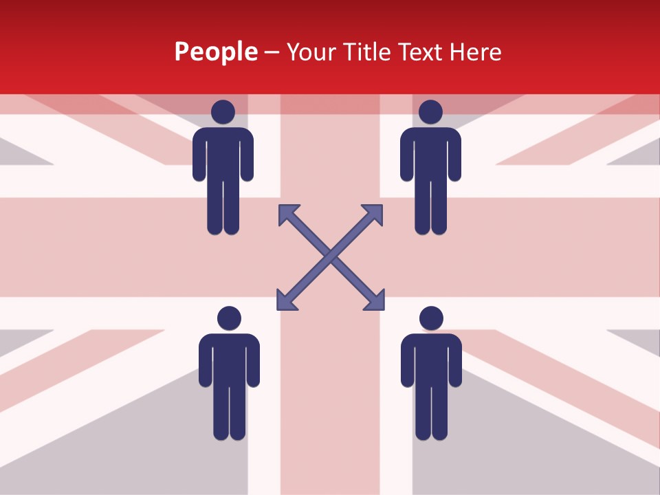 Flag Red United PowerPoint Template