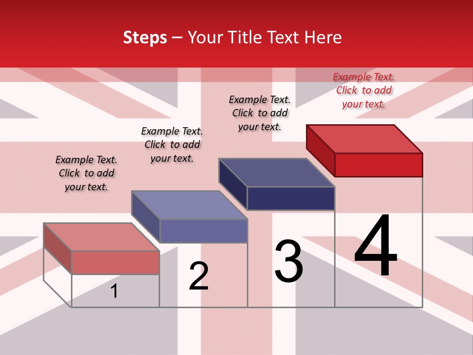 Flag Red United PowerPoint Template