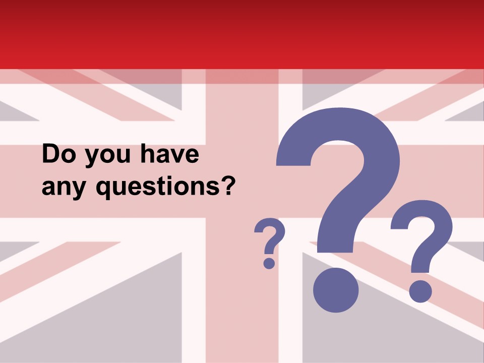 Flag Red United PowerPoint Template