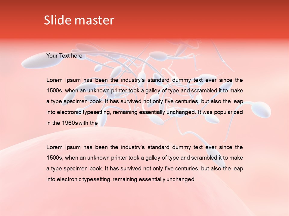 Fertilization Reproduction Study PowerPoint Template