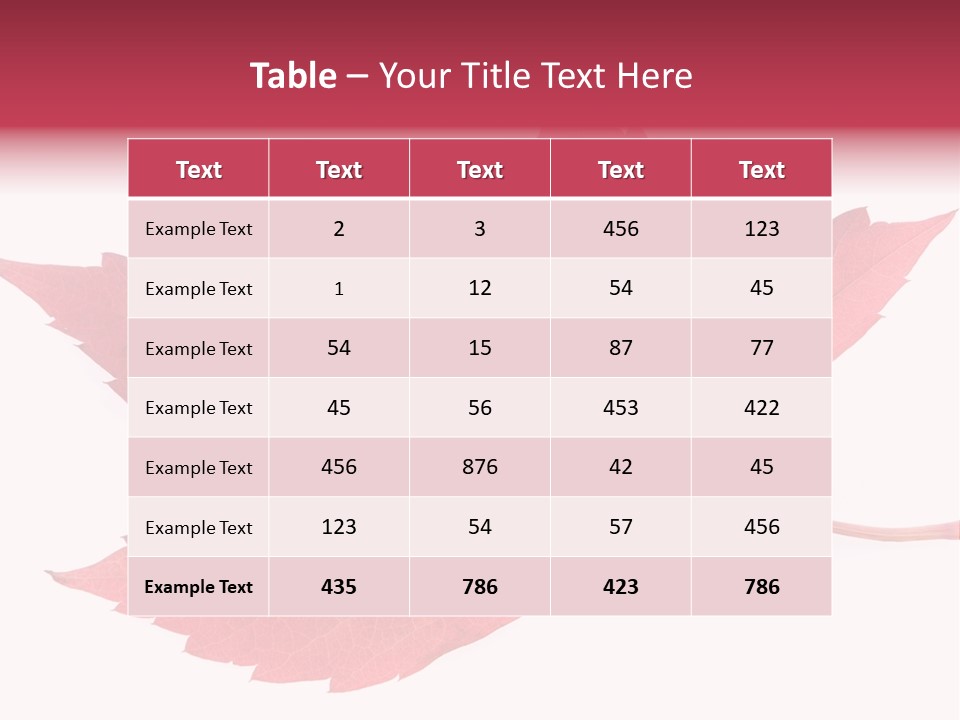 Fall Natural Botany PowerPoint Template