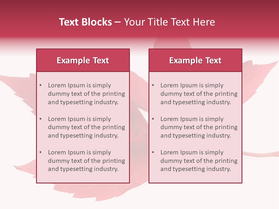 Fall Natural Botany PowerPoint Template