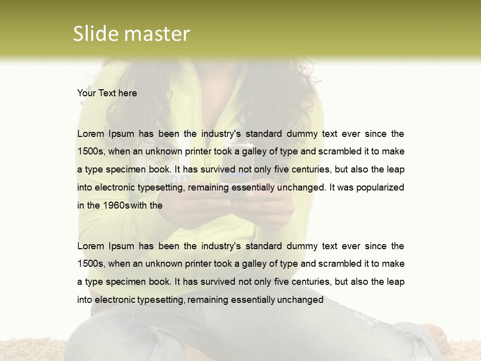 Information Write Keyboard PowerPoint Template