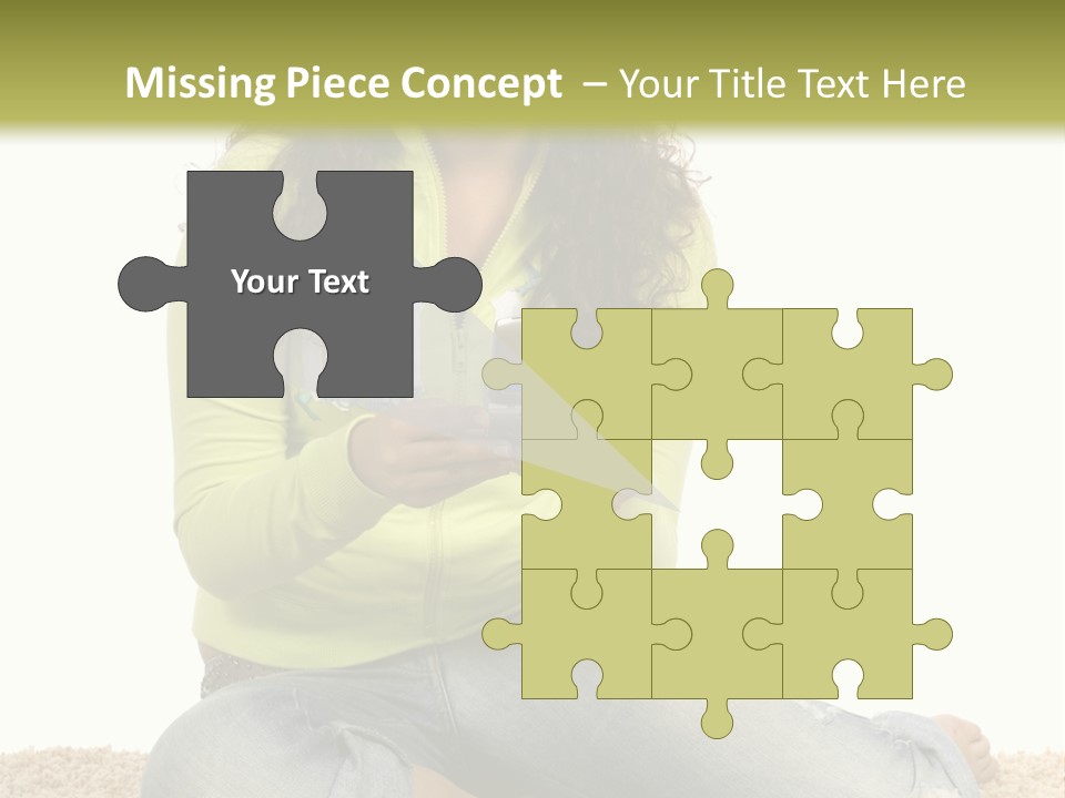 Information Write Keyboard PowerPoint Template