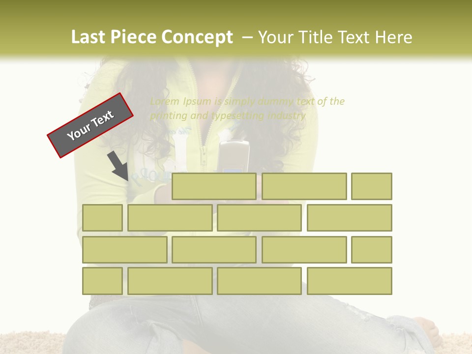 Information Write Keyboard PowerPoint Template