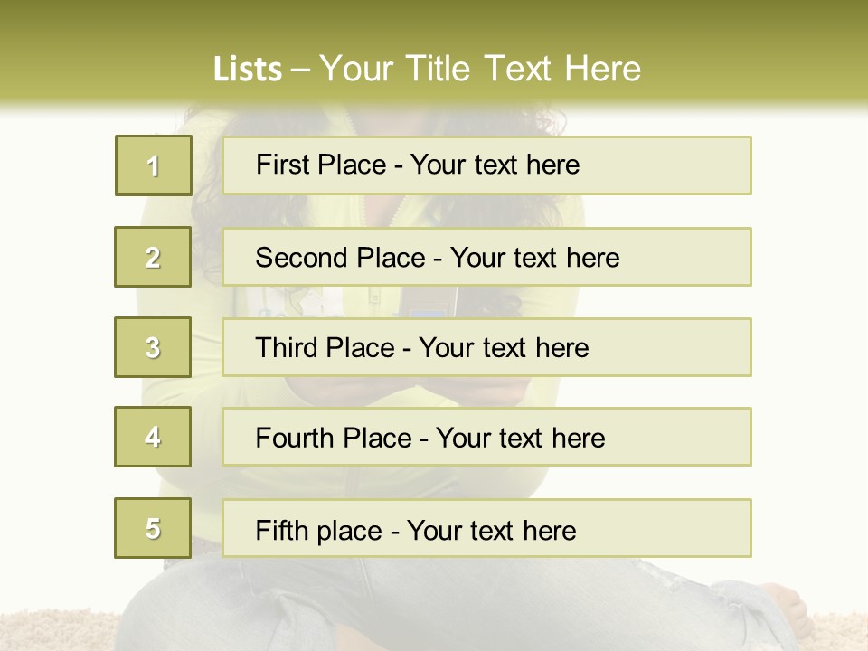 Information Write Keyboard PowerPoint Template