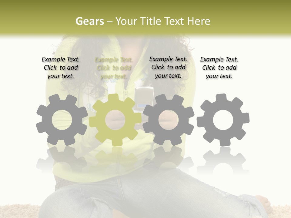 Information Write Keyboard PowerPoint Template