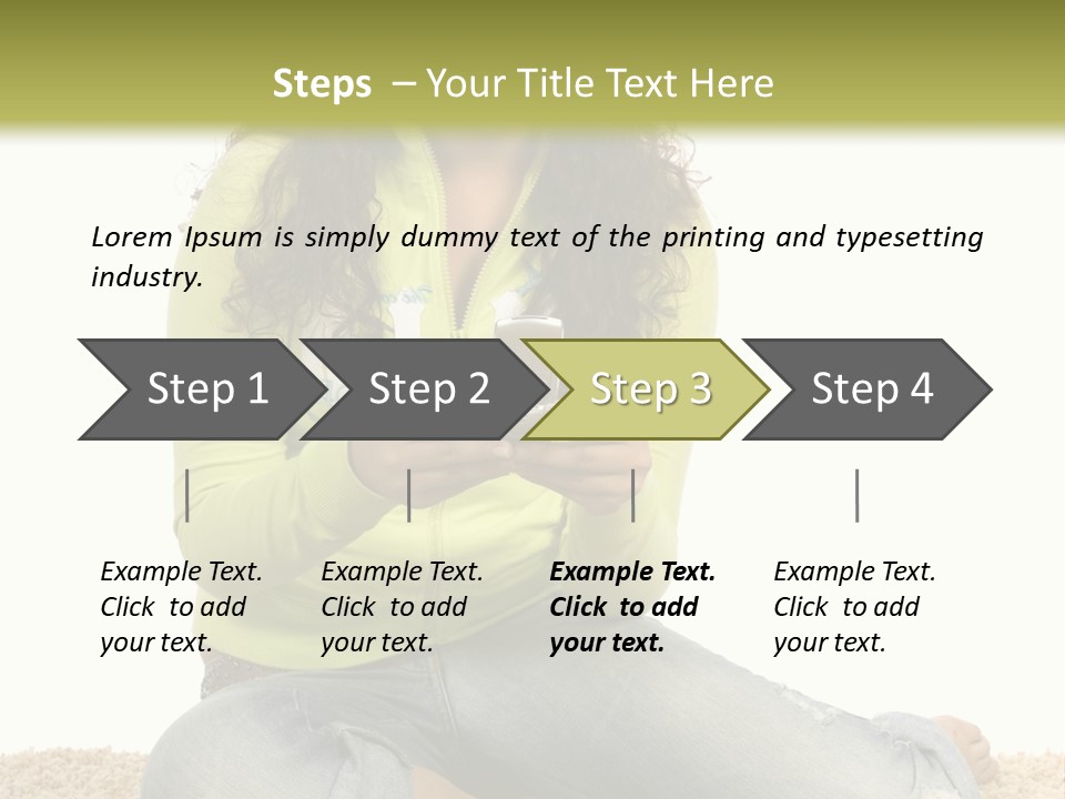 Information Write Keyboard PowerPoint Template