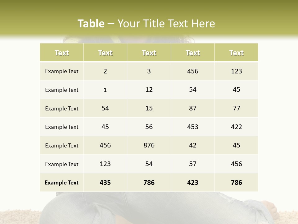 Information Write Keyboard PowerPoint Template