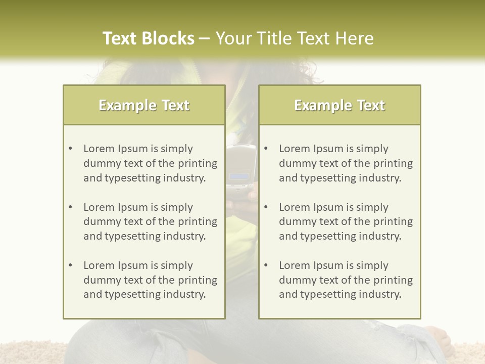 Information Write Keyboard PowerPoint Template