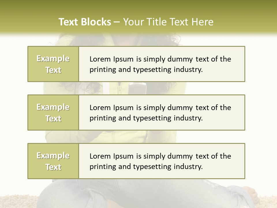 Information Write Keyboard PowerPoint Template
