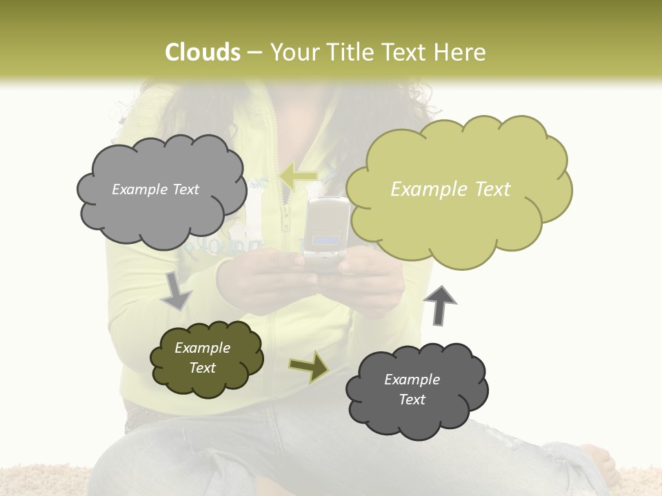 Information Write Keyboard PowerPoint Template