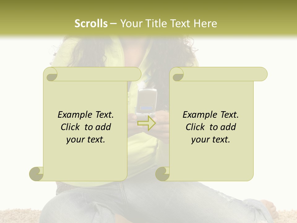 Information Write Keyboard PowerPoint Template