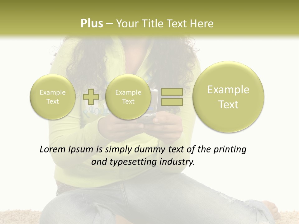 Information Write Keyboard PowerPoint Template