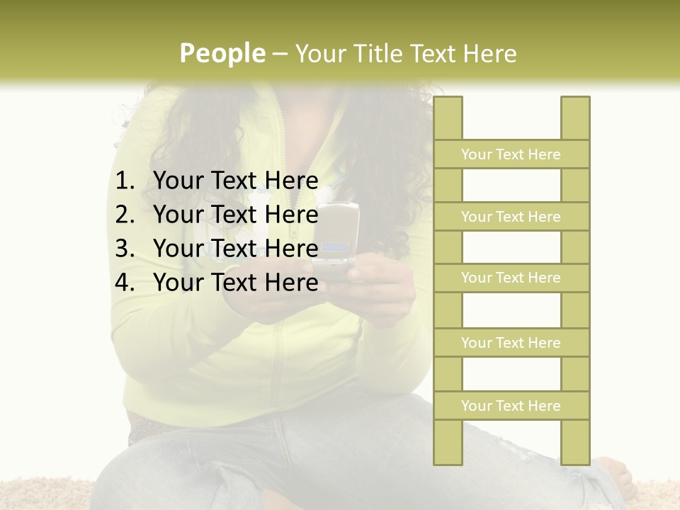 Information Write Keyboard PowerPoint Template