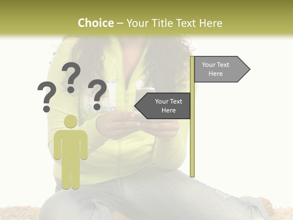 Information Write Keyboard PowerPoint Template