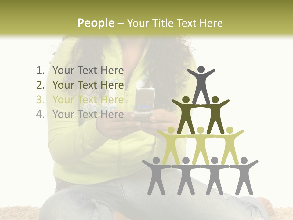 Information Write Keyboard PowerPoint Template