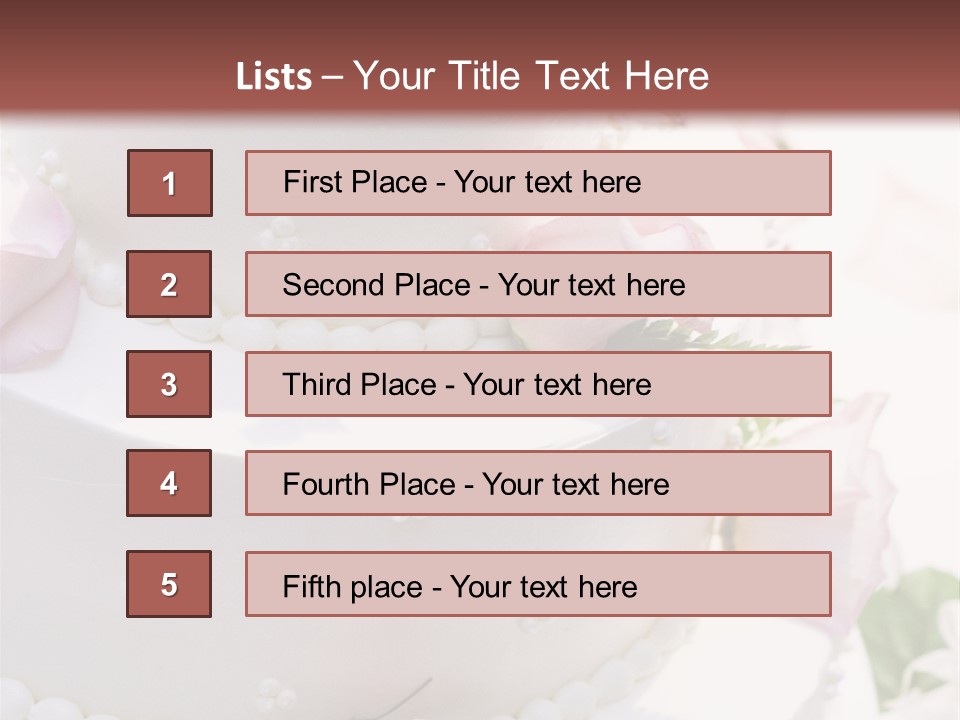 Columns Yummy Pink PowerPoint Template