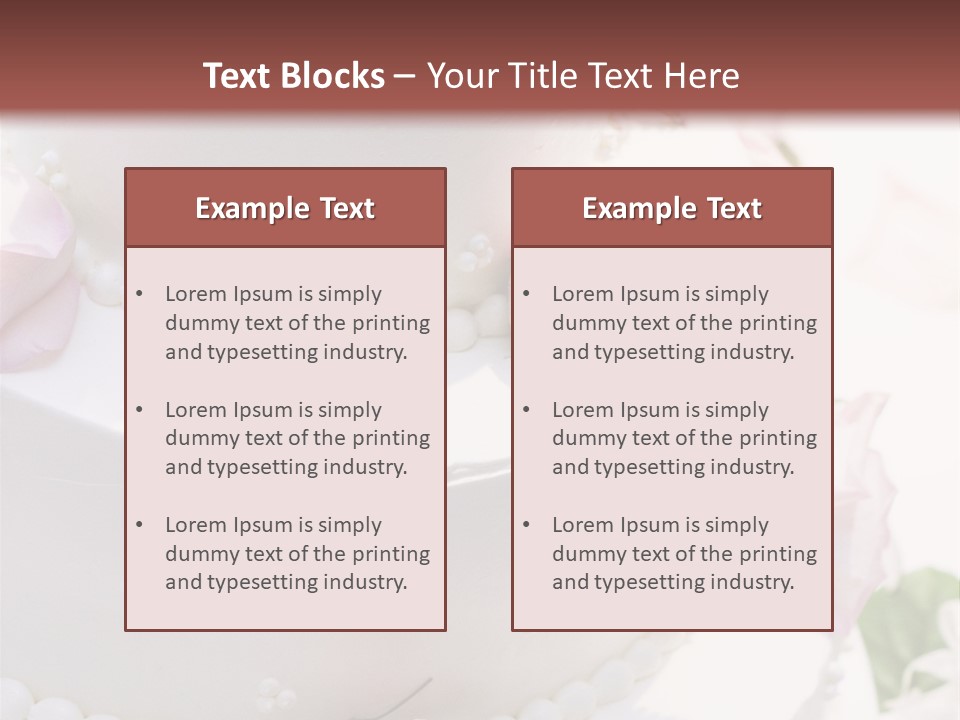 Columns Yummy Pink PowerPoint Template