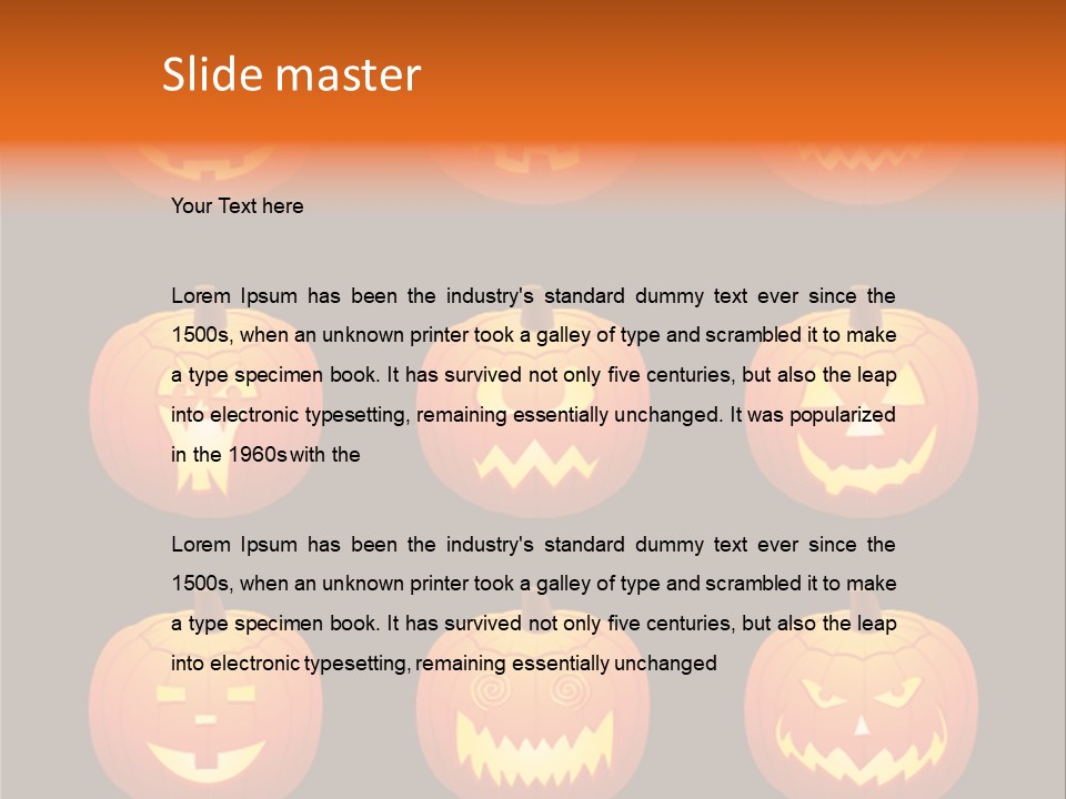 Scare Holiday Greetings PowerPoint Template