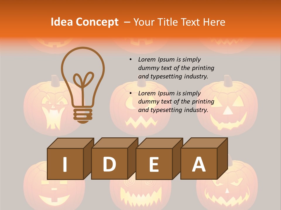 Scare Holiday Greetings PowerPoint Template