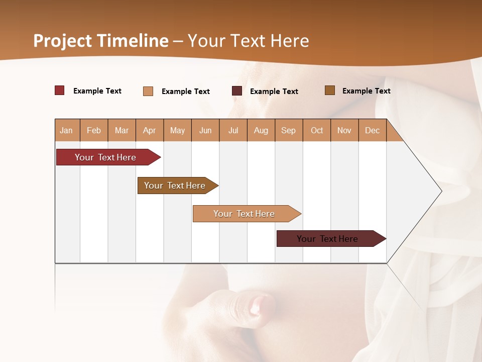 Girl Yellow Pregnancy PowerPoint Template