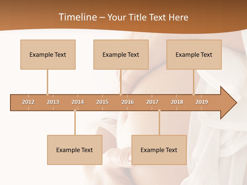Girl Yellow Pregnancy PowerPoint Template