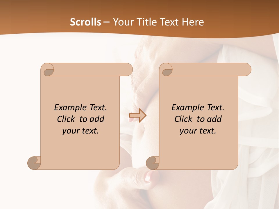 Girl Yellow Pregnancy PowerPoint Template