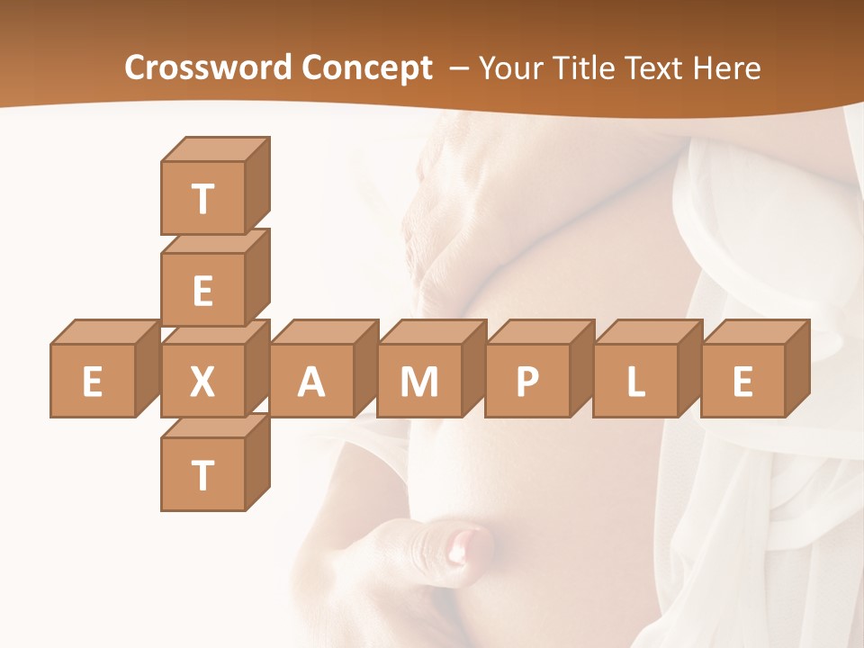 Girl Yellow Pregnancy PowerPoint Template