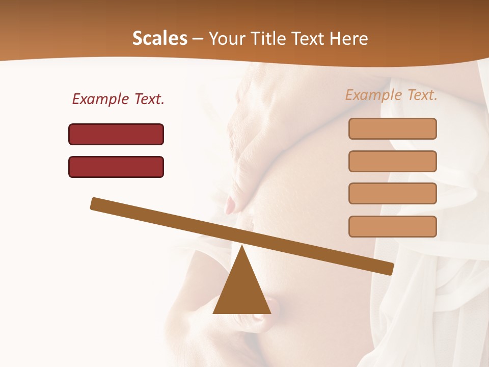 Girl Yellow Pregnancy PowerPoint Template