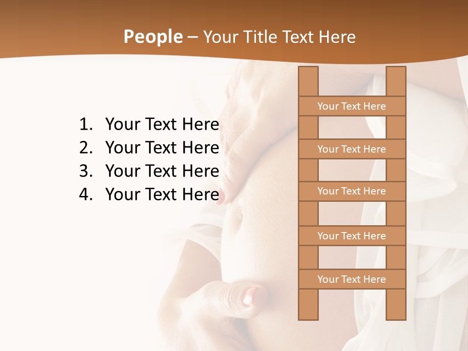 Girl Yellow Pregnancy PowerPoint Template