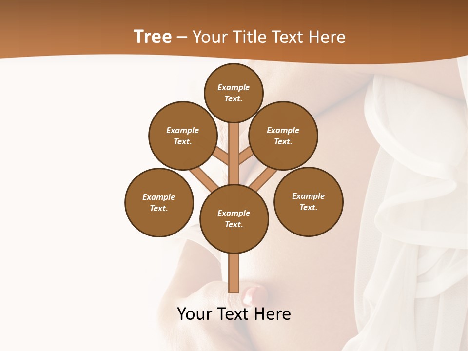 Girl Yellow Pregnancy PowerPoint Template