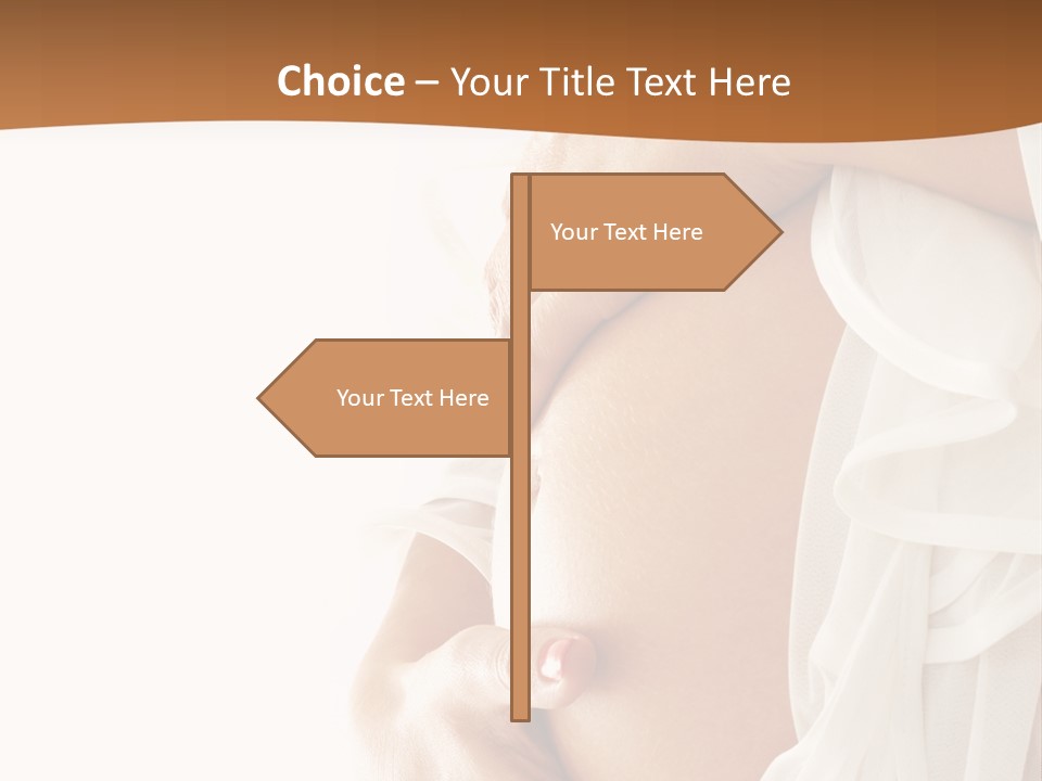 Girl Yellow Pregnancy PowerPoint Template