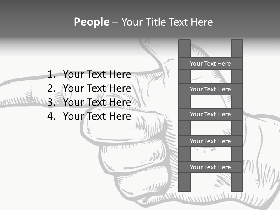 Meeting Table Character PowerPoint Template