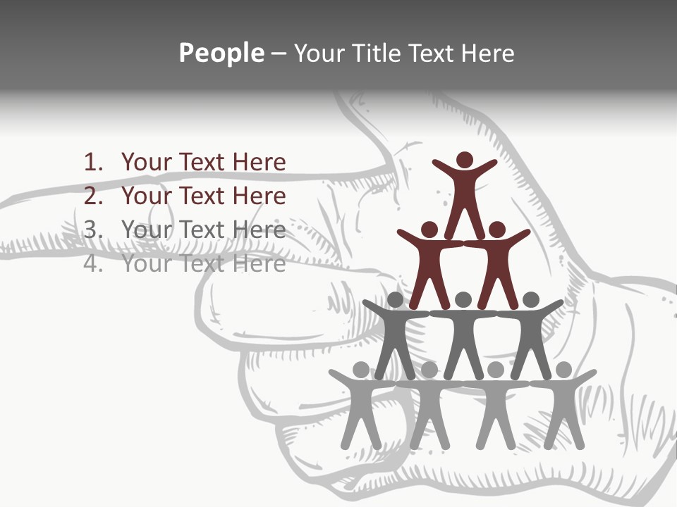 Meeting Table Character PowerPoint Template