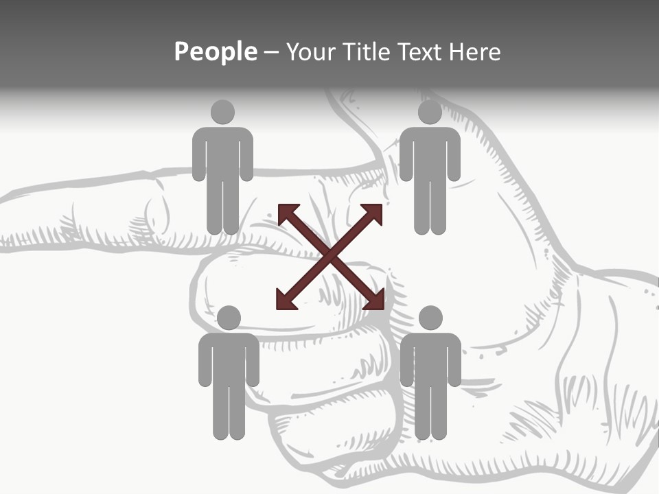 Meeting Table Character PowerPoint Template