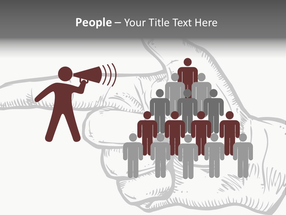 Meeting Table Character PowerPoint Template