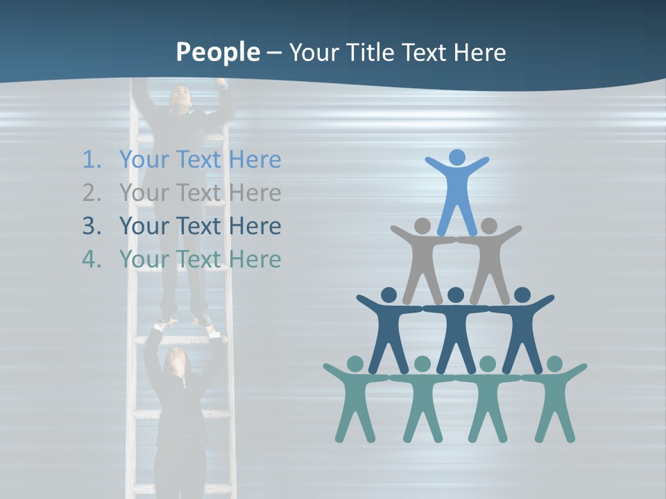 Strength Active Climbing PowerPoint Template