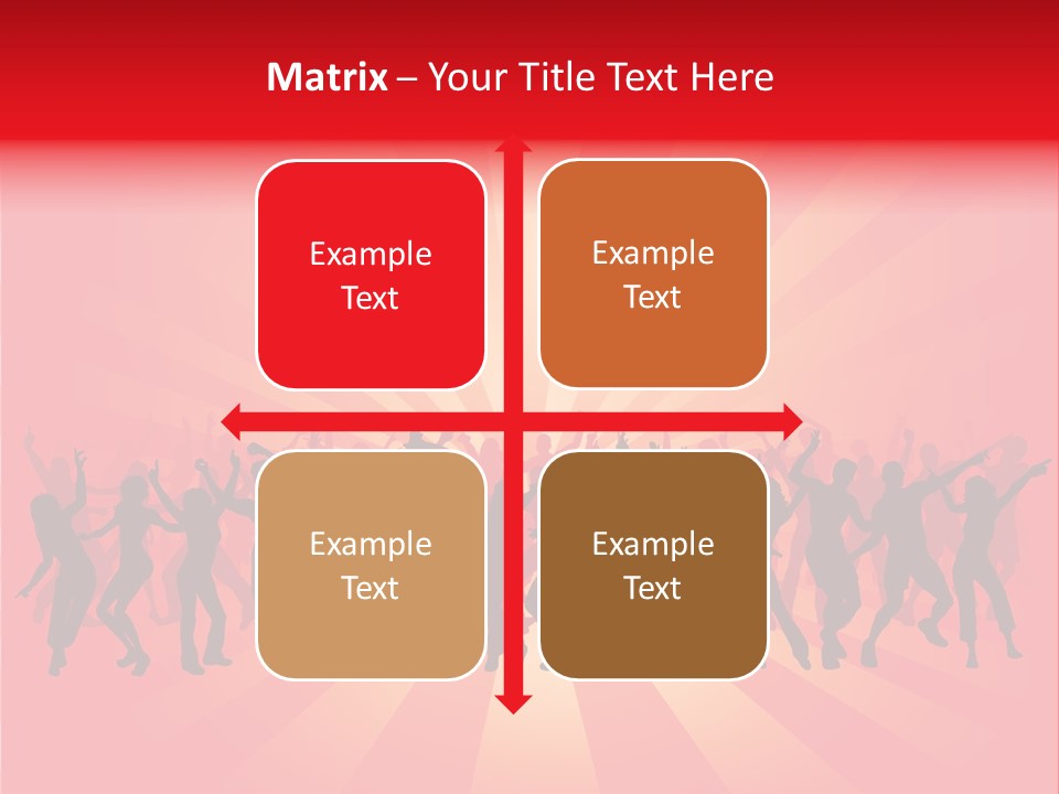 Disco Silhouette Boy PowerPoint Template