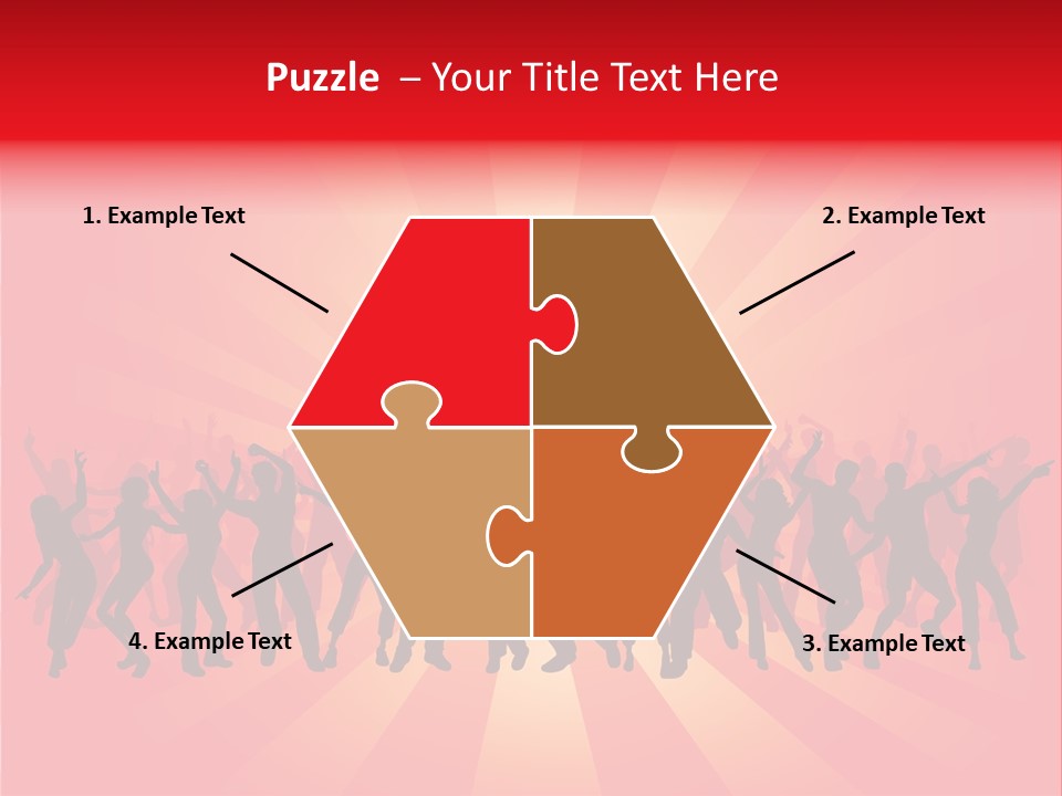 Disco Silhouette Boy PowerPoint Template