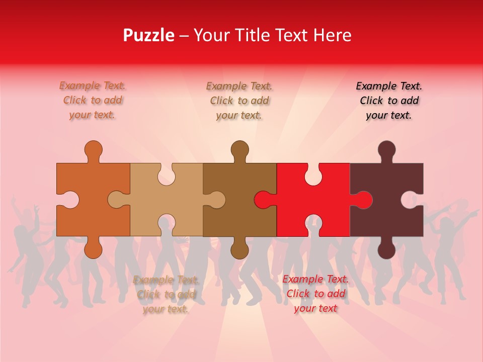 Disco Silhouette Boy PowerPoint Template