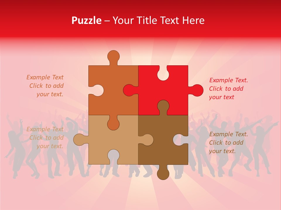 Disco Silhouette Boy PowerPoint Template