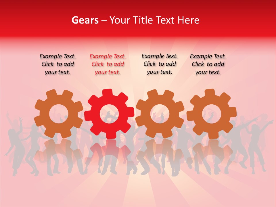 Disco Silhouette Boy PowerPoint Template