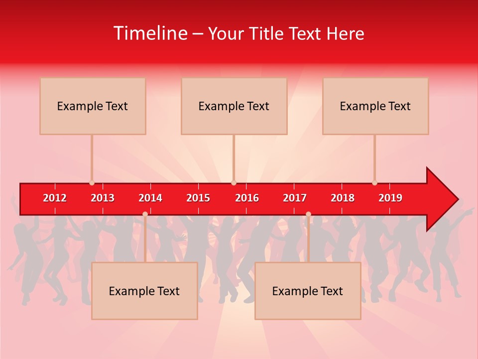 Disco Silhouette Boy PowerPoint Template