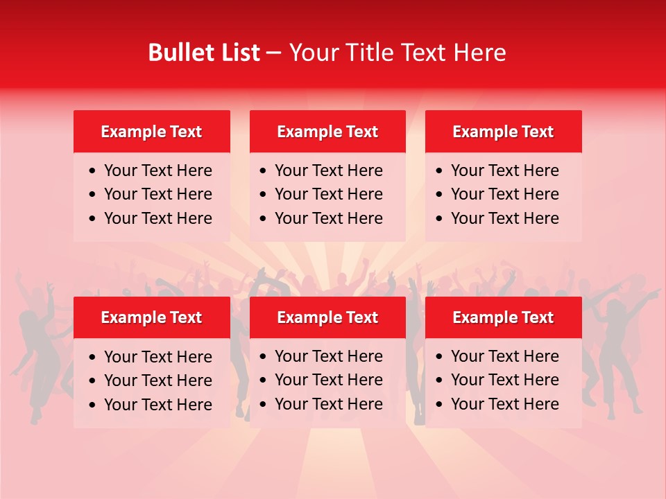 Disco Silhouette Boy PowerPoint Template